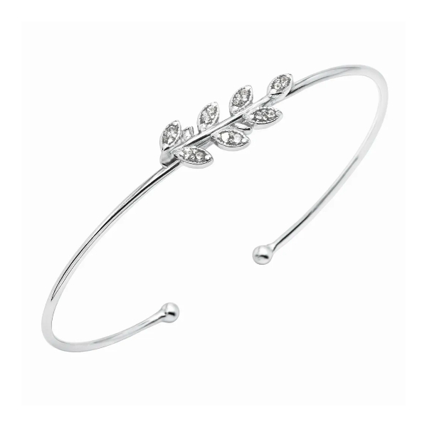 "Leaf" – Βραχιόλι με Πέτρες Ζιργκόν