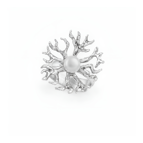 "OceanWhim" - Δαχτυλίδι με Μαργαριτάρι