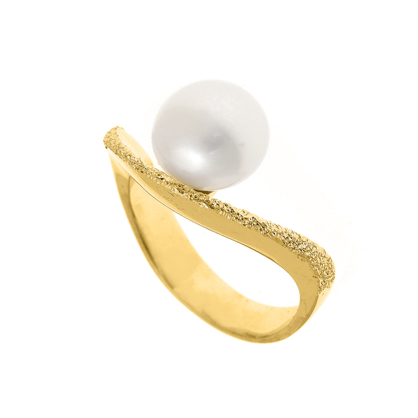 "Pearl Curve" - Δαχτυλίδι με Μαργαριτάρι