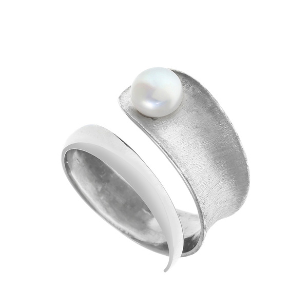 "Twist & Pearl" - Δαχτυλίδι με Υφές