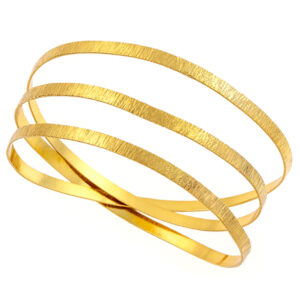 Μοντέρνο βραχιόλι από Ασήμι με λεπτές βέργες και ανάγλυφη υφή. Κομψό, εντυπωσιακό και ιδανικό ως statement κόσμημα για κάθε εμφάνιση.