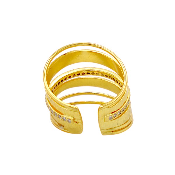 "Spiral Gleam" - Δαχτυλίδι με Ζιργκόν