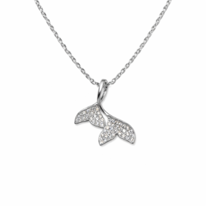 Λαμπερό κολιέ από ασήμι 925 με ουρές γοργόνων και πέτρες ζιργκόν. Ιδανικό για καλοκαιρινές εμφανίσεις και δώρα με συβολικό χαρακτήρα.